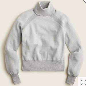 J Crew Merino wool metallic turtleneck sweater size small- new